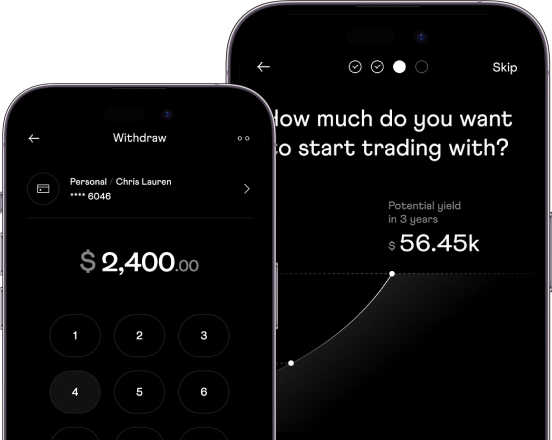 Arvo Fx mobile app on a smartphone
